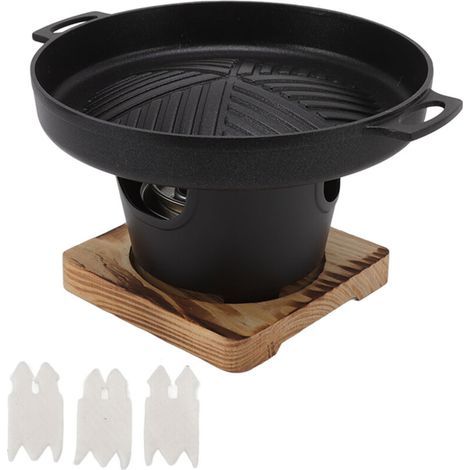 Gril de table anti-fumée portable pour camping et pique-nique – HN BBQ18D, acier inoxydable, 30 cm (1/5)