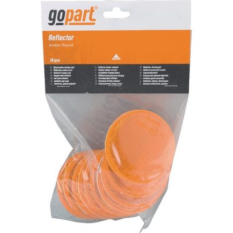 Catadioptre rond orange diamètre 75mm GOPART LA75023 (1/3)