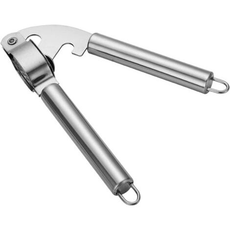 Presse-ail 304 - En acier inoxydable - Hachoir à viande avec pinceau en silicone (1/5)