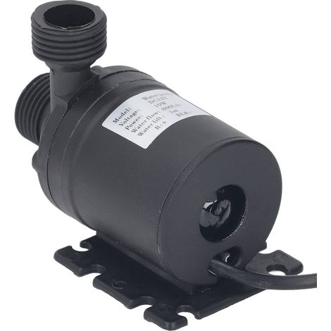 Pompe submersible silencieuse 5m hauteur 200GPH 800L/H pour fontaine hydroponie étang aquarium raccord 20mm 12V (1/5)