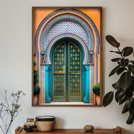 Quadro da parete in MDF con cornice Painting Multicolore (1/5)