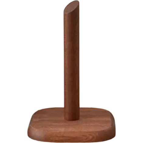 1 Porte-rouleau vertical, Bois noyer noir, Sans perçage, Rangement papier, Cuisine salle à manger (1/5)
