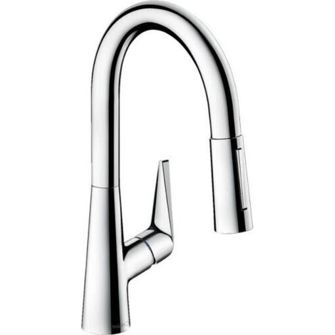 Grifo de cocina con HANSGROHE Talis M51 160 sBox rociador cromado de 2 chorros (1/2)