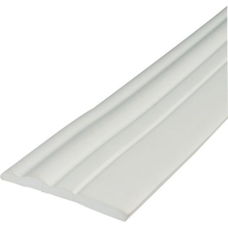 Plinthe auto-adhésive (2m/rouleau), moulure en mousse imperméable pour salon et mur TV, finition décorative à poser sans colle (1/5)