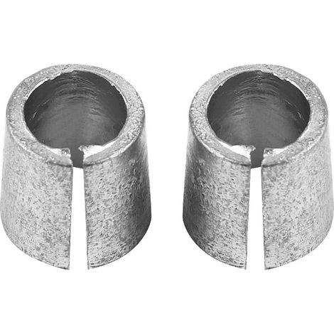 Convertisseur de bornes de batterie, 2 manchons de borne en métal argenté pour voiture (1/5)