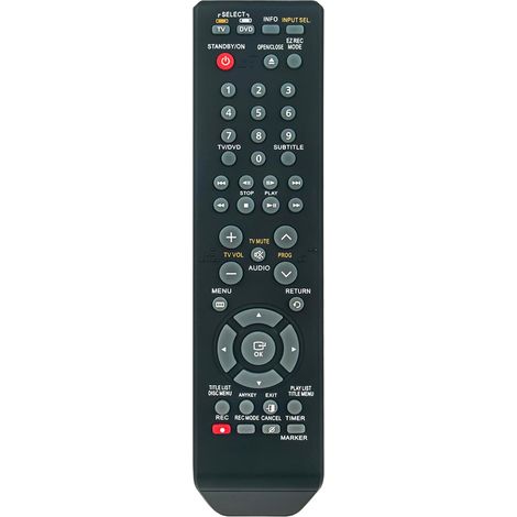 00061A Replacement remote control for Samsung DVD recorders DVD-R151 DVD-R156 DVD R151 R156 (1/4)