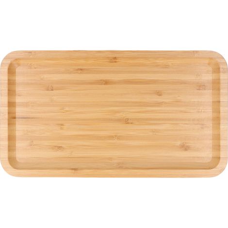 Bathroom Vanity Tray Cosmetics Storage Makeup Organizer Rectangular Bamboo Wood Modern Home Decor Bathroom Countertop Tray (1/4)