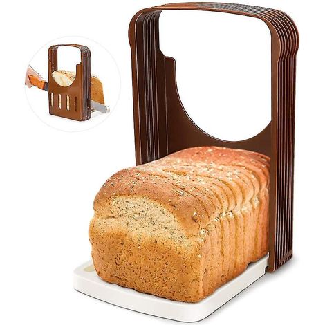 slicing Machine, Folding Adjustable Bread Slicer, Fast Slicing, Thickness Uniformity, Bread Slicer Knife (1/5)