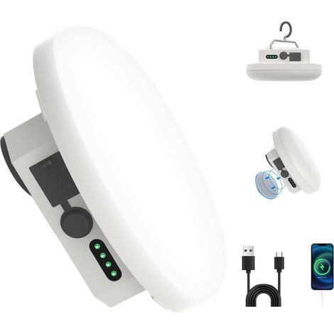 Lanterne de camping rechargeable 10 000 mAh 30 W 4 000 lm - Magnétique, 4 modes et étanche IPX5 pour les situations d'urgence (1/5)