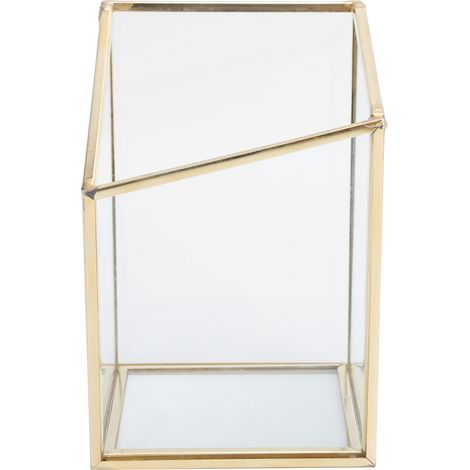 Mini Pot de Fleurs en Verre pour Plantes Succulentes - Rangement Décoratif Maison Bureau