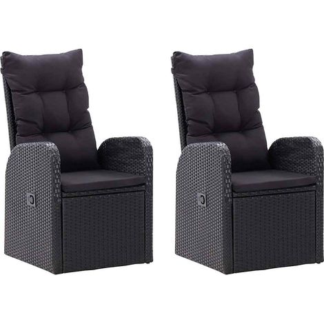 Maison Exclusive - Set Mobili da Pranzo per Giardino 5 pz Nero (1/5)