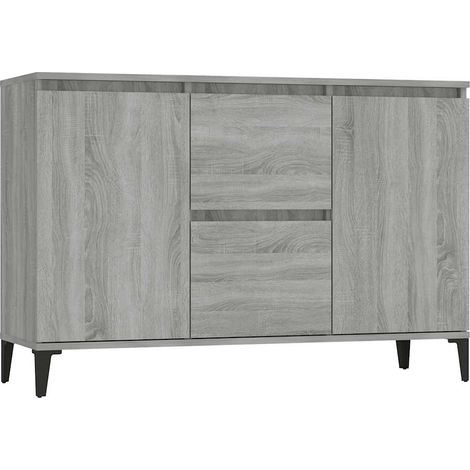 Buffet Commode Armoire Luxueux, pour Salon Chambre Entrée Cuisine, Sonoma gris 104x35x70 cm Bois d'ingénierie OIB4182E (1/5)