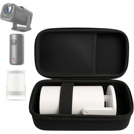 Bardusch-Étui de rangement Nebula Capsule 3 compatible avec les projecteurs Magcubic HY320, HY300 et HY300 Pro. Sacoche de transport portable pour mini-projecteur et accessoires. (1/4)