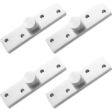 Veemoon Lot de 4 charnières pivotantes en acier invisibles pour porte de placard (1/5)