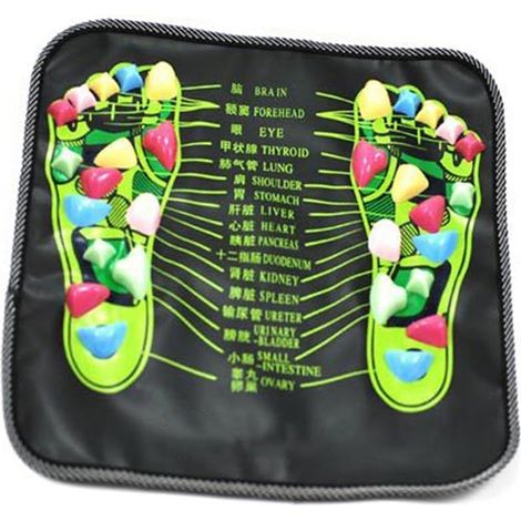 Tapis de massage des pieds par acupression (35 x 35 cm) pour la santé et la marche (1/5)