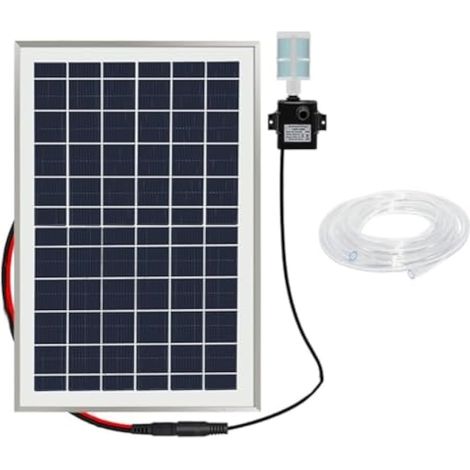 Kit de filtre solaire pour bassin à poissons - Pompe submersible - Filtre biologique pour bassin à poissons