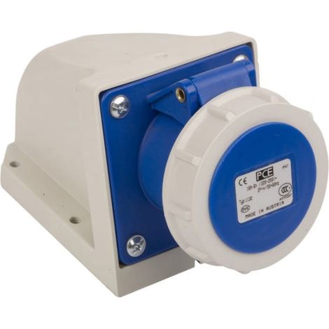 PCE WANDDOSE 16A 3P 6H TWIST (1132-6 IP67)