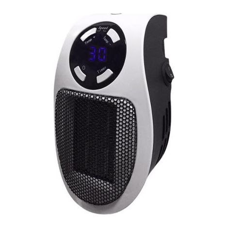 Chauffage électrique local 500 W (2 m²), 2 vitesses de ventilateur, contrôle de la température 1530 °C, minuterie de 1 à 12 heures, arrêt automatique F2210WH (1/5)
