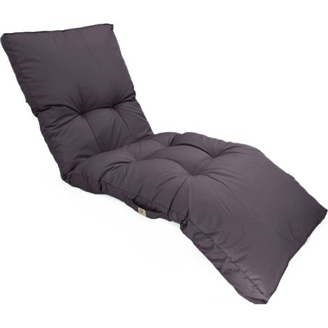 Coussin bain de soleil 185 x 55 cm – Polyester Oxford déperlant – Anti-UV Grade 5 – 5 attaches pour fixation facile