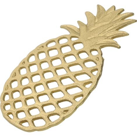 Dessous de plat en fonte, forme ananas, antidérapant (1/5)