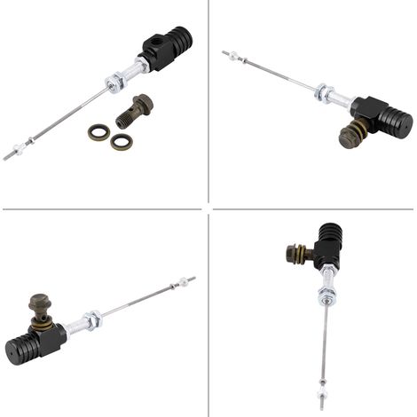 Schwarze hydraulische Kupplungspumpe M10x1,25 mm für Motorräder, Quads und Dirtbikes (1/5)