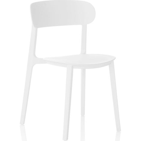 Set de 4 Chaises d’intérieur/extérieur LUNA blanc
