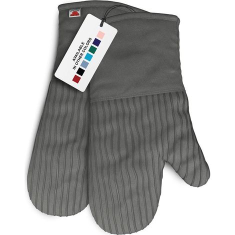 Set Of 2 Cotton Microwave Baking Gloves Heat-resistant And Scald-resistant Oven Gloves Hand-washable Towels Home Kitchen Printing (1/5)