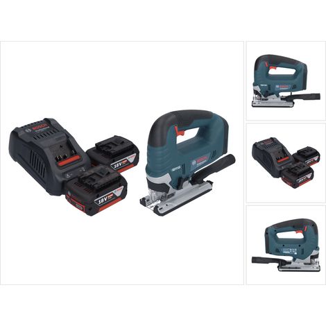 Scie sauteuse sans fil Bosch GST 18V-125 B Professional 18 V 125 mm Brushless + 2 batteries 5,0 Ah + chargeur (1/5)