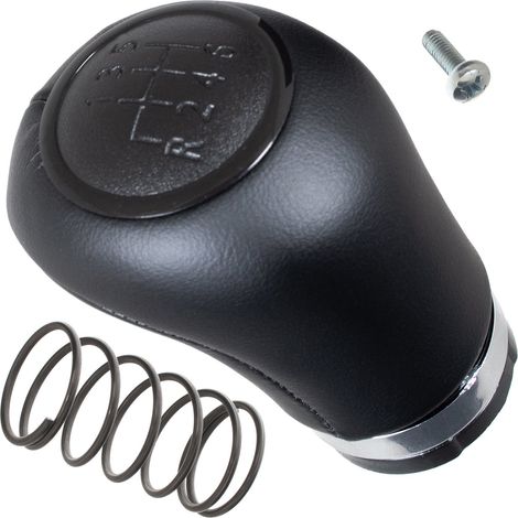 Pomo de palanca de cambios negro de 6 velocidades para Mercedes Vito W639 (2003-2010) en ecopiel. (1/5)