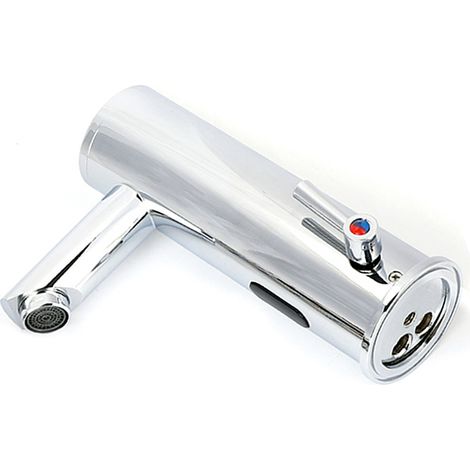 Waschtischarmatur aus Messing und Kupfer, automatische Armatur mit Infrarotsensor, Warm- und Kaltwasser, für Bad und Küche (1/5)