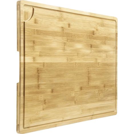 Bambus Schneidebrett, 30 x 20 Zoll, rechteckige Form, beidseitige Nutzung, Über der Spüle kompatibel, Saftrinne Design (1/5)