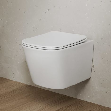 Kronenbach Cube Wand-WC kompakt,spülrandlos mit Rotationsspülung (1/5)