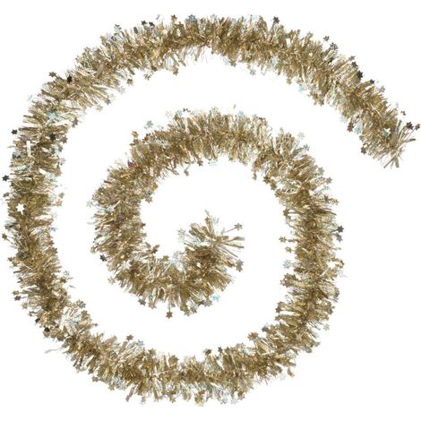 Laser-Sterne-Girlande 10cmx2m 6-lagig gold - Feeric lights & christmas