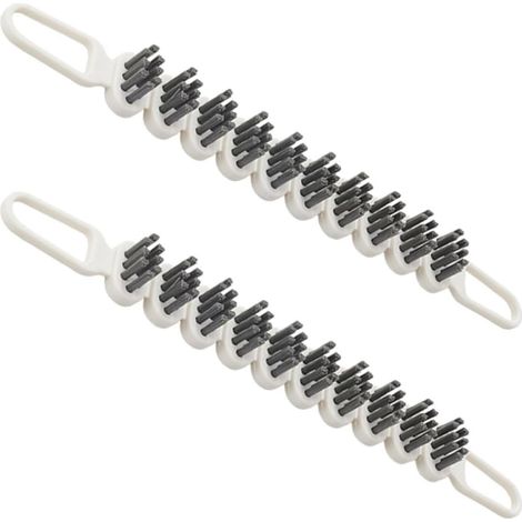 Brosse de nettoyage flexible pour surfaces et coins métalliques, lot 2 (1/5)