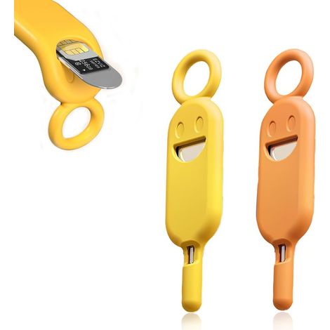 Epingle d'Ejection de Carte SIM, 2 Pièces Extracteur de Plateau Carte Sim Compatible avec Toutes Les séries d'iPhone, Samsung, HTC et Tous Les appareils Smartphone (1/5)