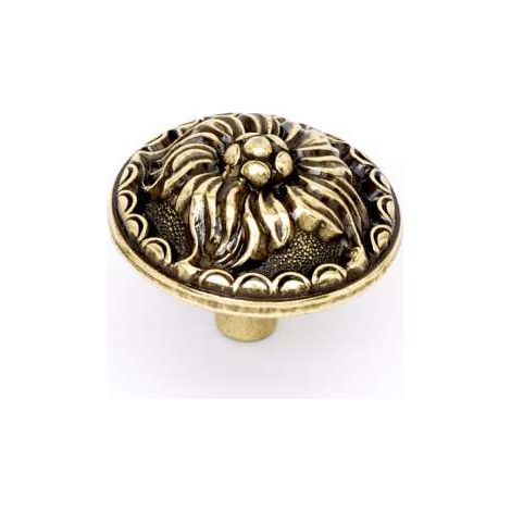 Pomolo lavorato in metallo bronzo 30 mm