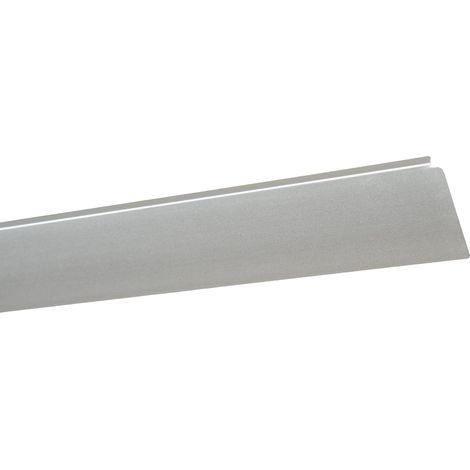 Profil plan de travail aluminium gris 28 mm x 670 mm rayon 911 mm protection et finition bordure