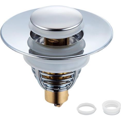 Pop-Up Sink Drain Plug, Universal Sink Drain Plug 3.2 cm to 4.2 cm, Anti-Block Drain Filter, Bathtub Plug for Kitchen Sink (1/5)