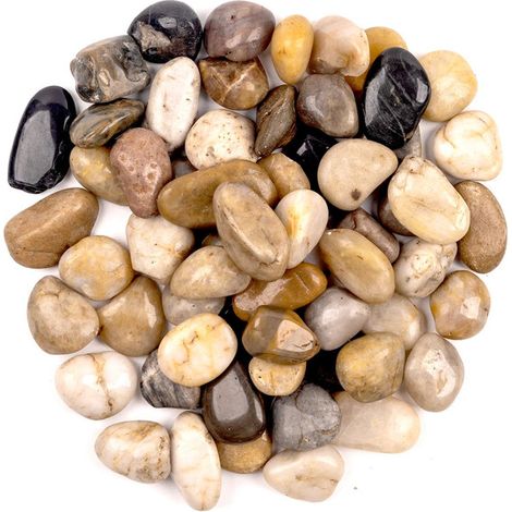Galets Décoratifs Naturels pour Jardin Aquarium et Pot de Fleurs - Pierres Polies pour Décoration Intérieure et Extérieure