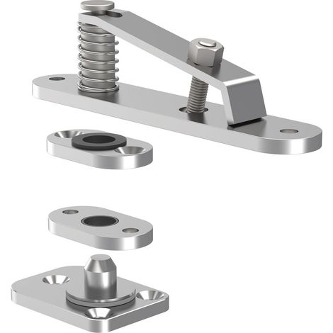 KWS Drehzapfenband 6205 Türband für ungefälzte Türen bis 60kg, Edelstahl matt (1/3)