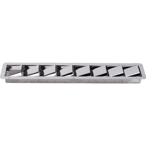 Grille oblongue de ventilation marine en acier inoxydable 8 fentes couvercle de grille pour bateau volet persienne (1/5)