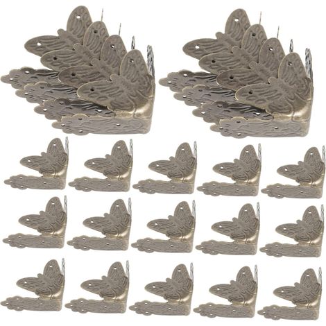 25 protège-coins décoratifs, bois, pour boîtes et menuiserie (1/5)
