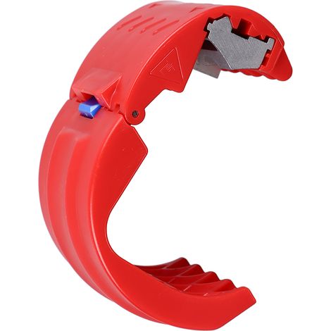 Coupe-tuyau PVC à poignée confortable portable outil de découpe aisée pour tuyaux de drainage en plastique (1/5)