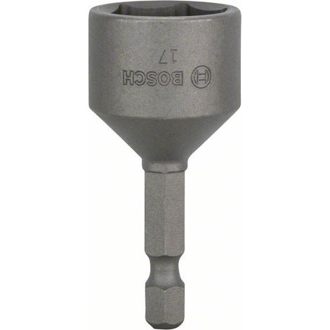 Bosch Accessories 2608550072 Bussola per viti a testa esagonale 17 mm Impronta (cacciavite) 1/4 (6.3 mm) 50 mm 1 pz.