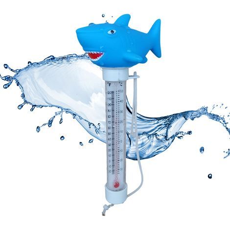 Thermomètre flottant pour piscine, en forme de crocodile, pour mesurer la température de l'eau des piscines, spas, jacuzzis et aquariums.-AquaForge (1/5)