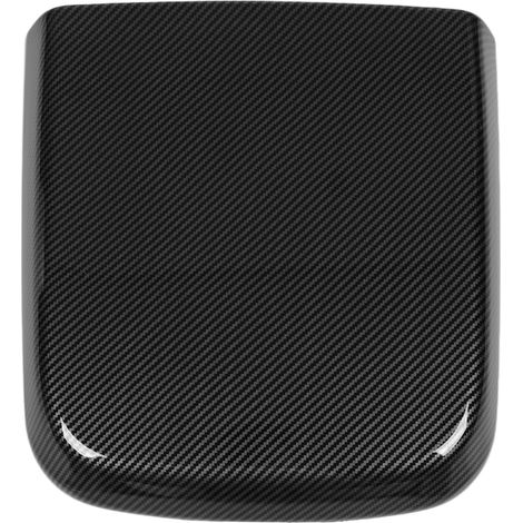 Mittelkonsolen-Deckelschutz, glänzende Carbon-Optik, Armlehnenabdeckung, kompatibel mit Kia Carnival KA4 ab 2022 (1/5)
