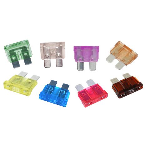 Fusibles standards à broches 3 A - blister par 8