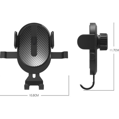 3 en 1 Universel Réglable Ventouse Voiture Téléphone Support Voiture Voiture Smartphone Support Ventilation et Un Bouton Libération pour iPhone 13 Pro Max Samsung S9 S10 Huawei MNS (1/4)