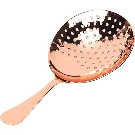 Setaccio - Rete filtrante - Cucchiaio da filtro - Cucchiaio - Rete filtrante piccola - Filtro per cocktail anti-intasamento - Placcato in rame