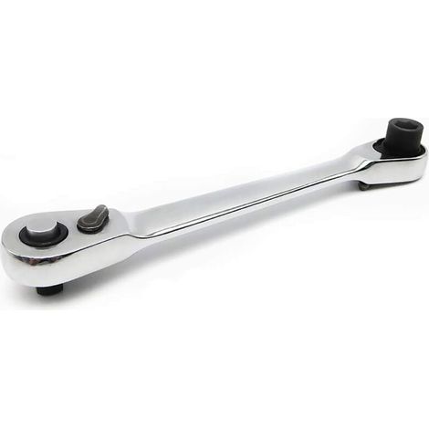 Mini 6.35 mm 72-Tooth Ratchet Wrench - Hexagonal Ratchet Tool - Hexagonal Handle - Quick-Locking Socket (1/4)